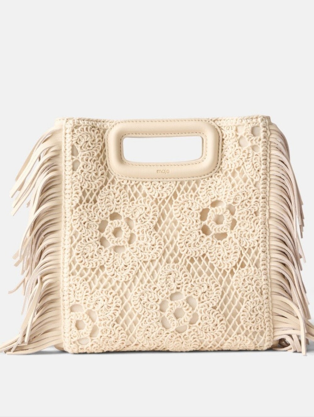 Maje Crochet Knit M Bag